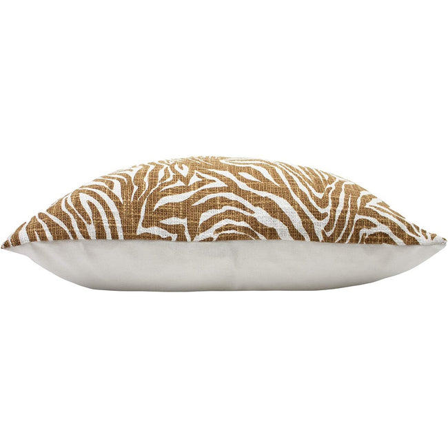 Caramel - Side - Furn Hidden Zebra Throw Pillow Cover