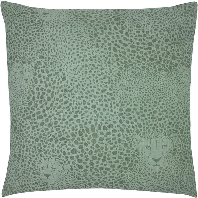 Sage Green - Front - Furn Hidden Cheetah Throw Pillow Cover
