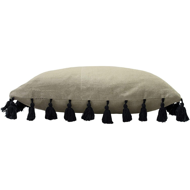 Black - Side - Furn Dune Throw Pillow Cover