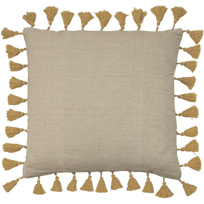 Ochre Yellow - Front - Furn Dune Throw Pillow Cover