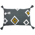 Charcoal - Front - Furn Inka Throw Pillow Cover