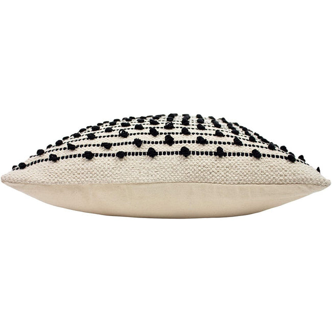 Natural-Black - Side - Furn Mossa Throw Pillow Cover