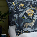 Blue-Gray-Yellow - Lifestyle - Paoletti Nouvilla Cheetah Duvet Set