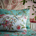 Bright Jade - Side - Furn Chinoiserie Vintage Duvet Set