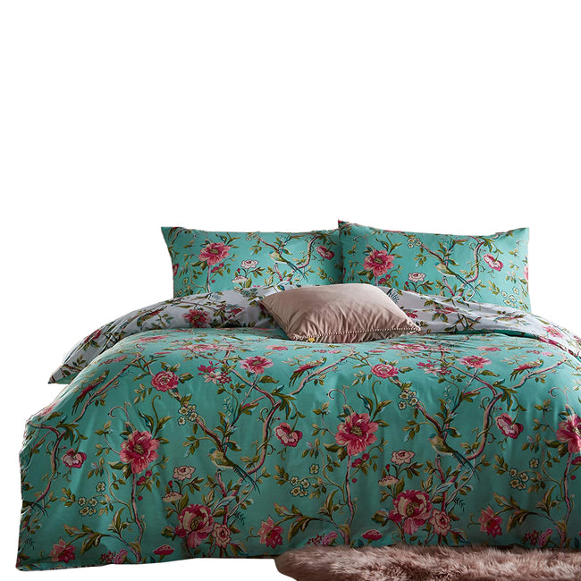 Bright Jade - Front - Furn Chinoiserie Vintage Duvet Set