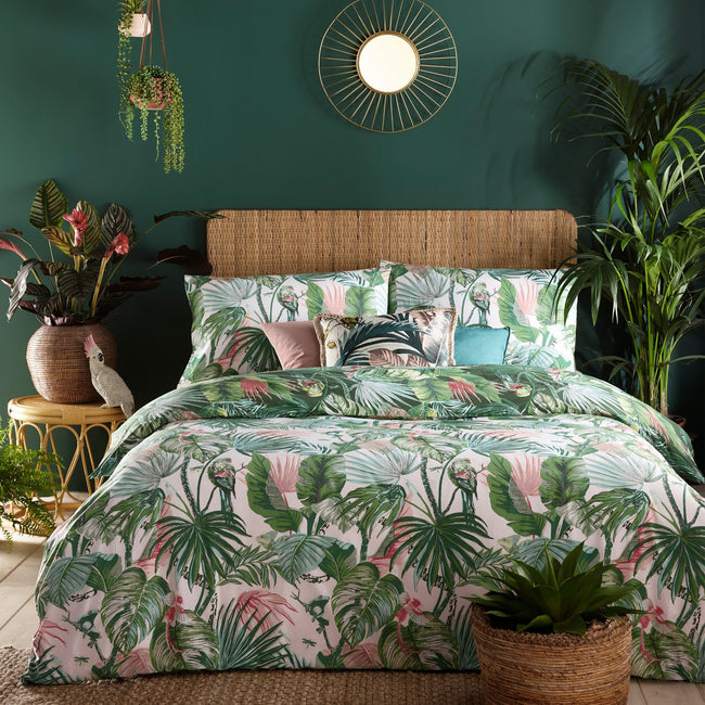 Jade Green - Back - Furn Amazonia Rainforest Duvet Set