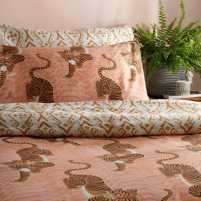 Coral - Pack Shot - Furn Tibetan Tiger Duvet Set