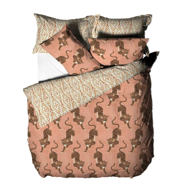 Coral - Front - Furn Tibetan Tiger Duvet Set