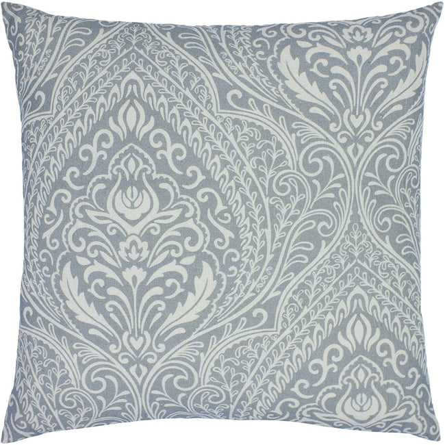 Dove Grey - Front - Furn Rocco Floral Throw Pillow Cover