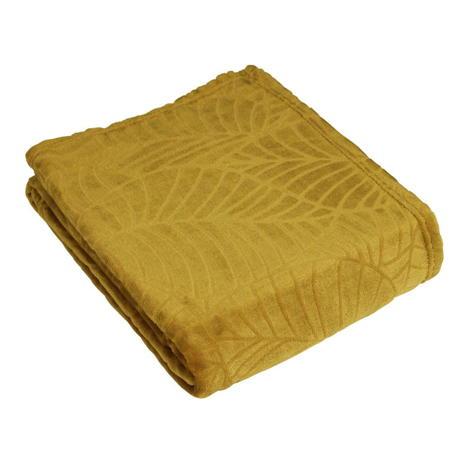 Mustard Yellow - Front - Furn Folio Throw