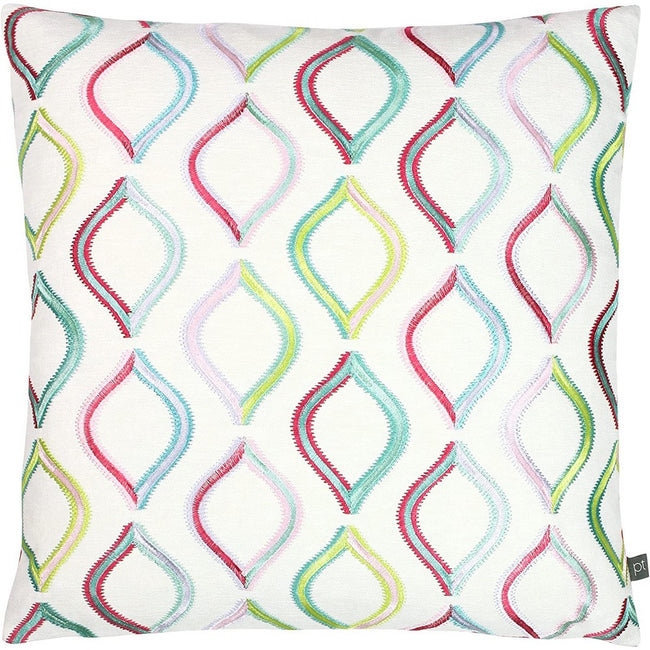 Rainbow - Front - Prestigious Textiles Spinning Top Embroidered Throw Pillow Cover