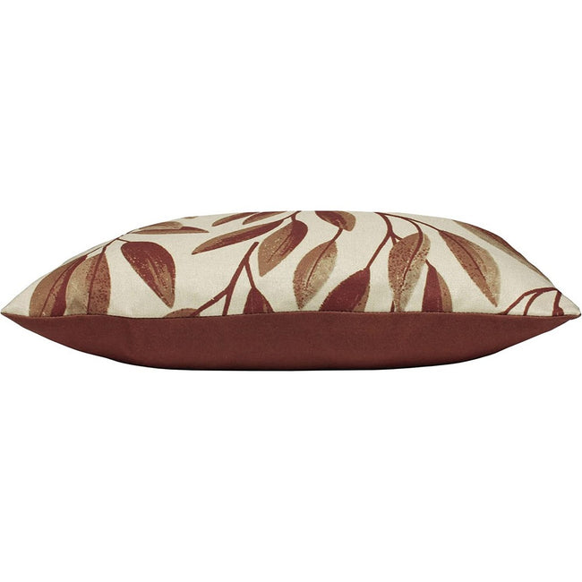 Rust - Side - Paoletti Laurel Botanical Throw Pillow Cover