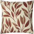 Rust - Front - Paoletti Laurel Botanical Throw Pillow Cover