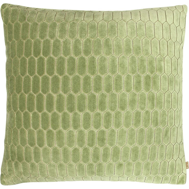 Aloe Green - Front - Kai Rialta Geometric Throw Pillow Cover