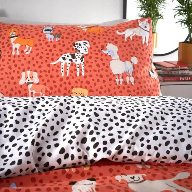 Coral - Side - Furn Woofers Dog Duvet Set