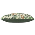 Green-Brown-Cream - Side - Paoletti Elowen Botanical Throw Pillow Cover