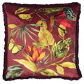 Berry - Front - Paoletti Cahala Tropical Throw Pillow Cover