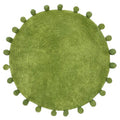 Olive - Front - Furn Circle Pom Pom Bath Mat
