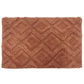Pecan - Front - The Linen Yard Diamond Tufted Bath Mat
