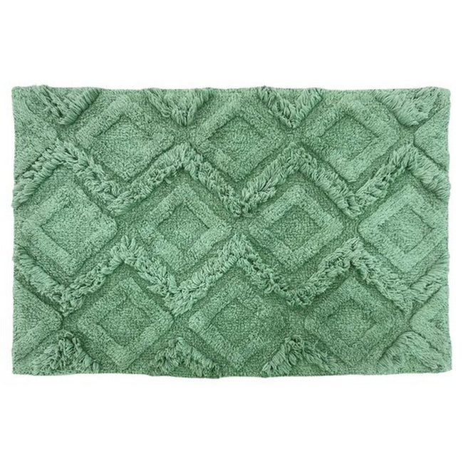 Green - Front - The Linen Yard Diamond Tufted Bath Mat