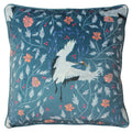 Slate Blue - Front - Paoletti Georgiana Botanical Throw Pillow Cover