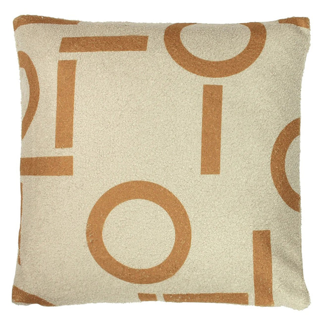 Ginger - Front - Furn Circa Shearling Square Throw Pillow Cover