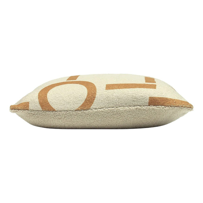 Ginger - Side - Furn Circa Shearling Square Throw Pillow Cover