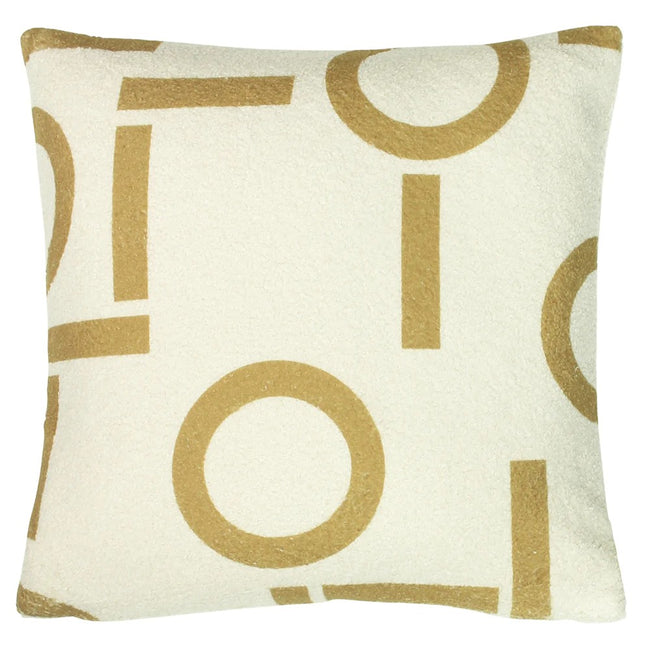Honey - Front - Furn Circa Shearling Square Throw Pillow Cover