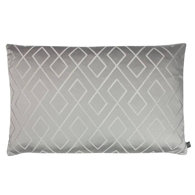 Elephant Grey - Front - Prestigious Textiles Pivot Geometric Throw Pillow Cover