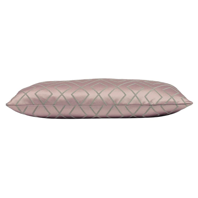 Rose - Back - Prestigious Textiles Pivot Geometric Throw Pillow Cover