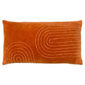 Orange - Front - Furn Mangata Velvet Rectangular Throw Pillow Cover