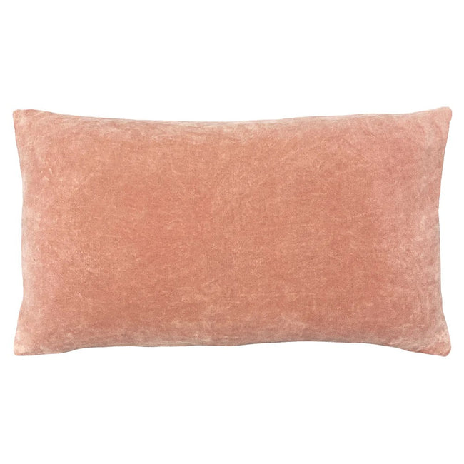 Blush - Back - Furn Mangata Velvet Rectangular Throw Pillow Cover