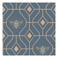 French Blue - Side - Furn Bee Deco Geometric Duvet Set
