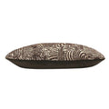 Earth Brown - Side - Kai Hector Jacquard Zebra Throw Pillow Cover
