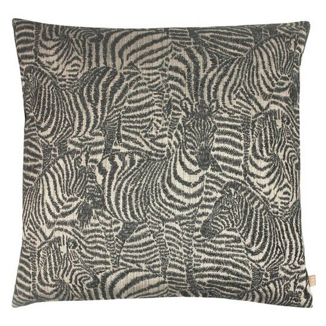 Ebony - Front - Kai Hector Jacquard Zebra Throw Pillow Cover