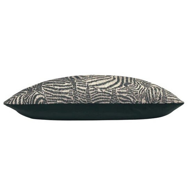 Ebony - Side - Kai Hector Jacquard Zebra Throw Pillow Cover
