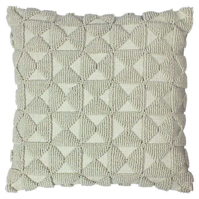 Taupe - Front - Furn Varma Geometric Throw Pillow Cover