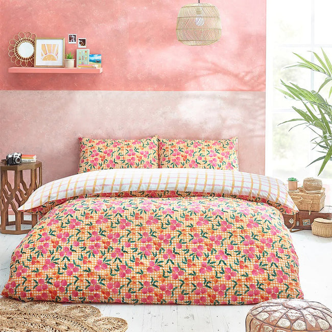 Multicolored - Close up - Style Lab Juicy Checked Duvet Set