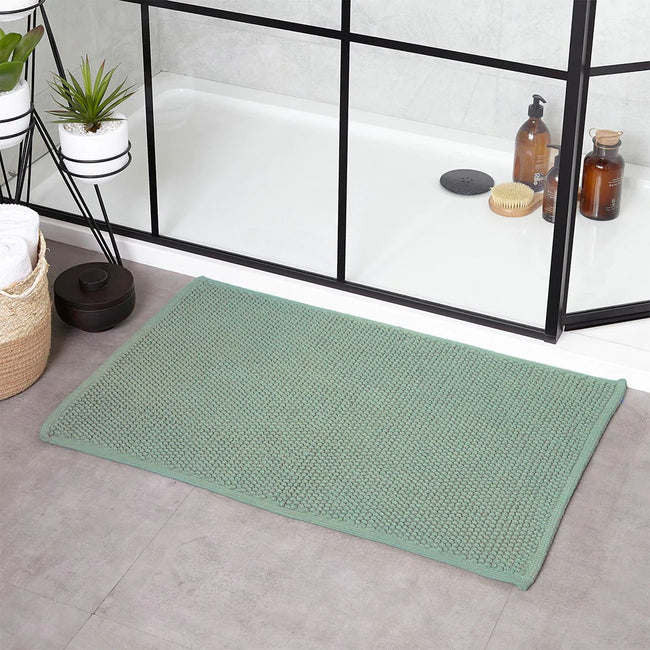 Eucalyptus - Back - The Linen Yard Loft Rectangular Bath Mat