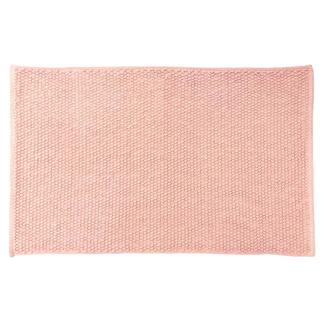 Blush - Front - The Linen Yard Loft Rectangular Bath Mat