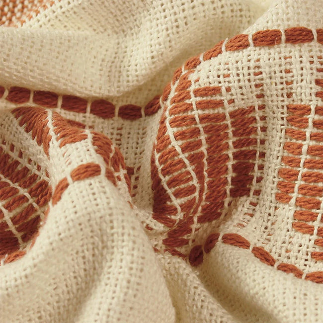 Teracotta - Back - Furn Pangea Tassel Throw