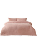 Blush - Front - The Linen Yard Tufted Polka Dot Duvet Set