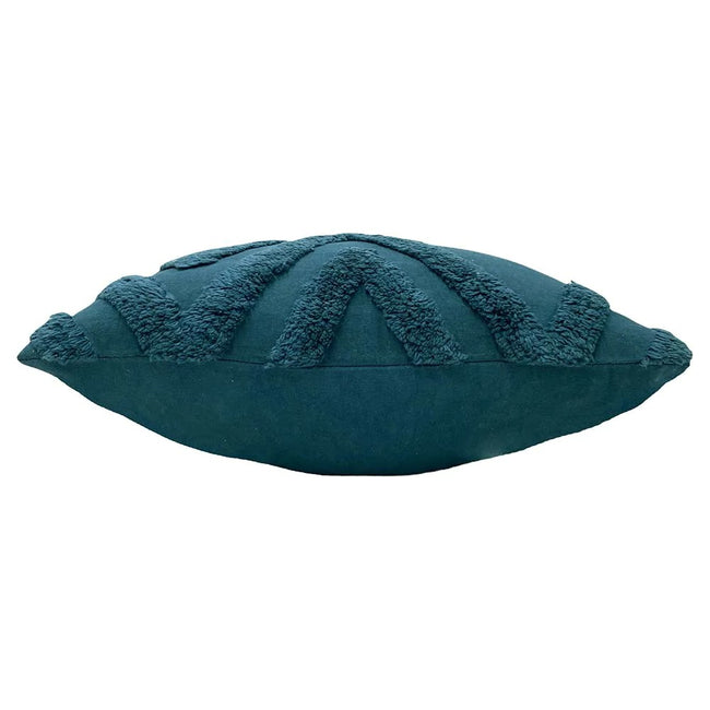 Navy - Side - Furn Kamjo Tufted Geometric Throw Pillow Cover