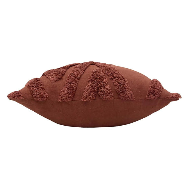 Red - Side - Furn Kamjo Tufted Geometric Throw Pillow Cover