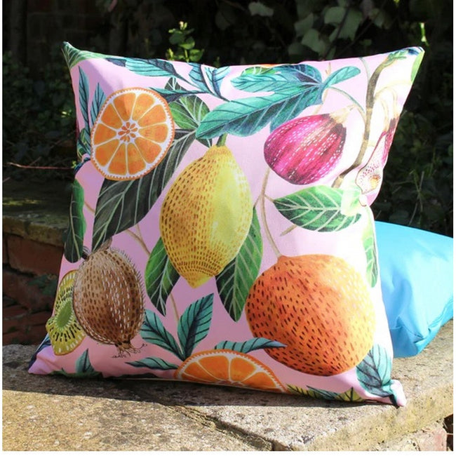 Multicolored - Lifestyle - Evans Lichfield Citrus Outdoor Cushion Cover