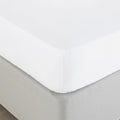 White - Front - Paoletti Bamboo Fitted Bed Sheet