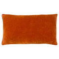 Orange - Back - Furn Mangata Velvet Rectangular Throw Pillow Cover