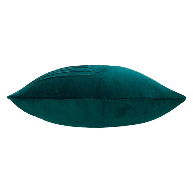 Teal - Side - Furn Mangata Velvet Rectangular Throw Pillow Cover