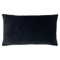 Black - Back - Furn Mangata Velvet Rectangular Throw Pillow Cover