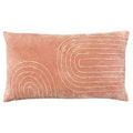 Blush - Front - Furn Mangata Velvet Rectangular Throw Pillow Cover